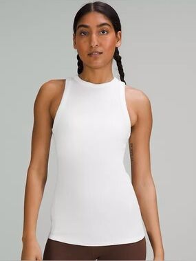 Lululemon Women’s Long for Length Tank Top, White, Size: 16
